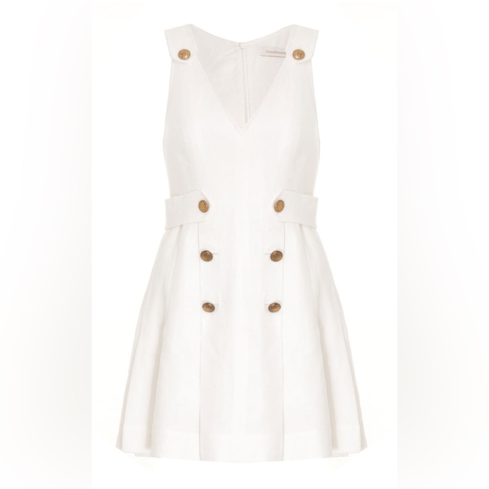 Zimmermann
The Lovestruck Buttoned Linen Mini Dress